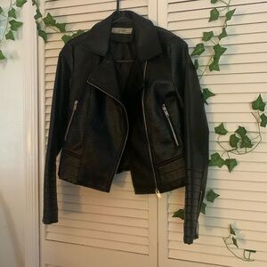AFTF BASIC snakeskin moto jacket